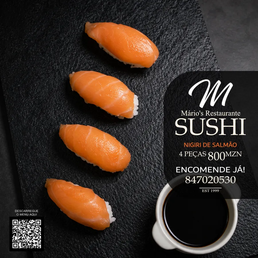 Nigiri de salmão