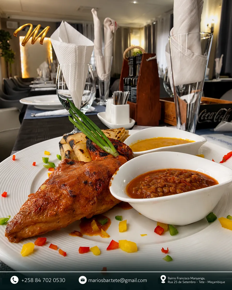 Tandoori de frango com apas
