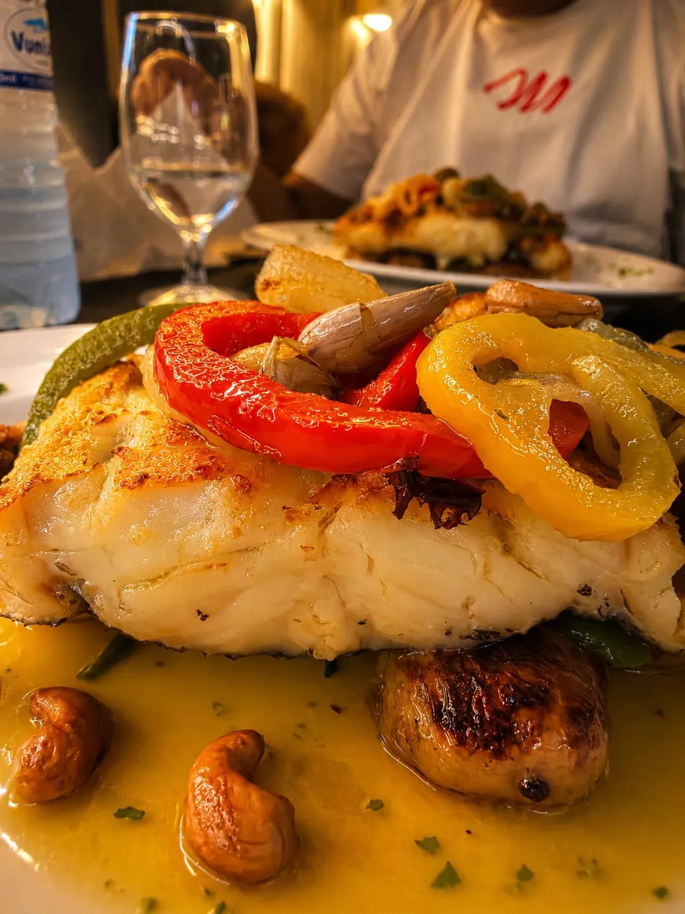 Peixe com pimentos